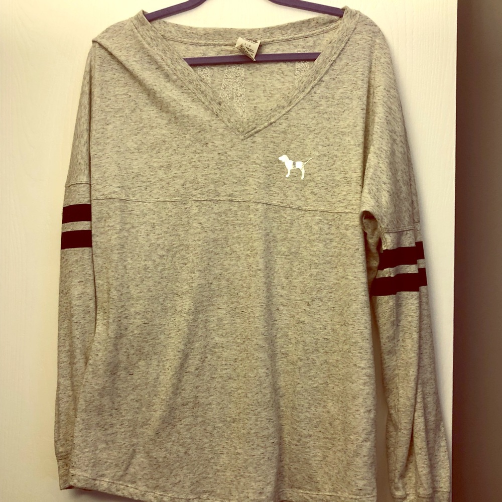 PINK Victoria Secret Sequins Long Sleeve Shirt